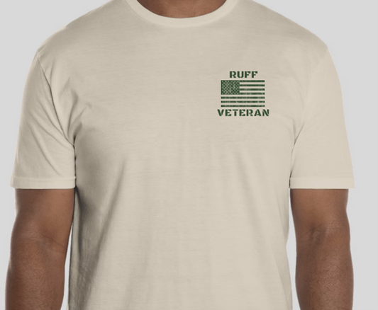 Ruff Veteran T-Shirt Tan/Green