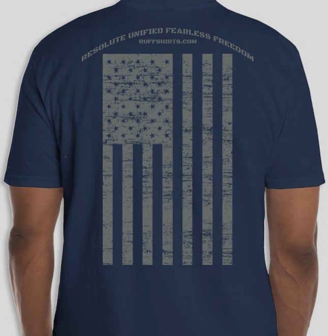 RUFF Fireman T-Shirt Navy/Grey