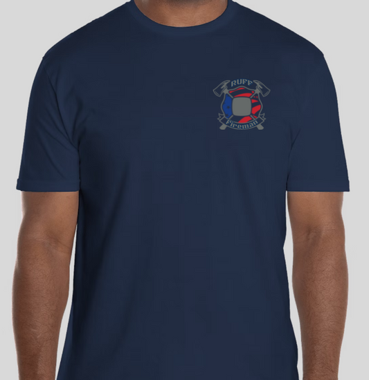 RUFF Fireman T-Shirt Navy/Grey
