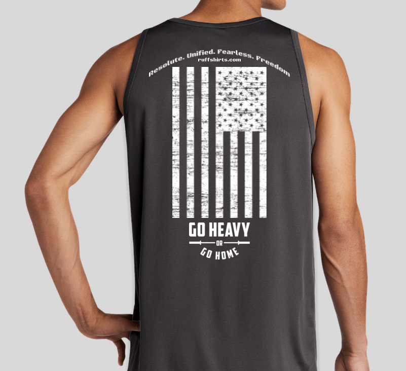 Ruff Gym Rat Iron Grey/White Sleeveless