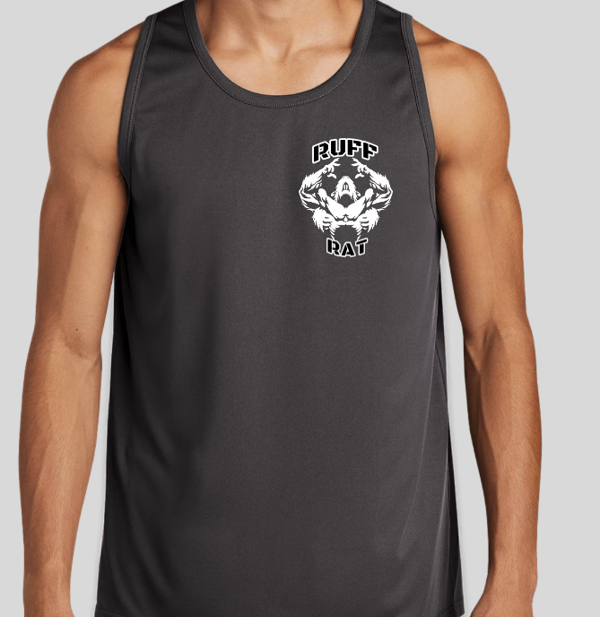 Ruff Gym Rat Iron Grey/White Sleeveless