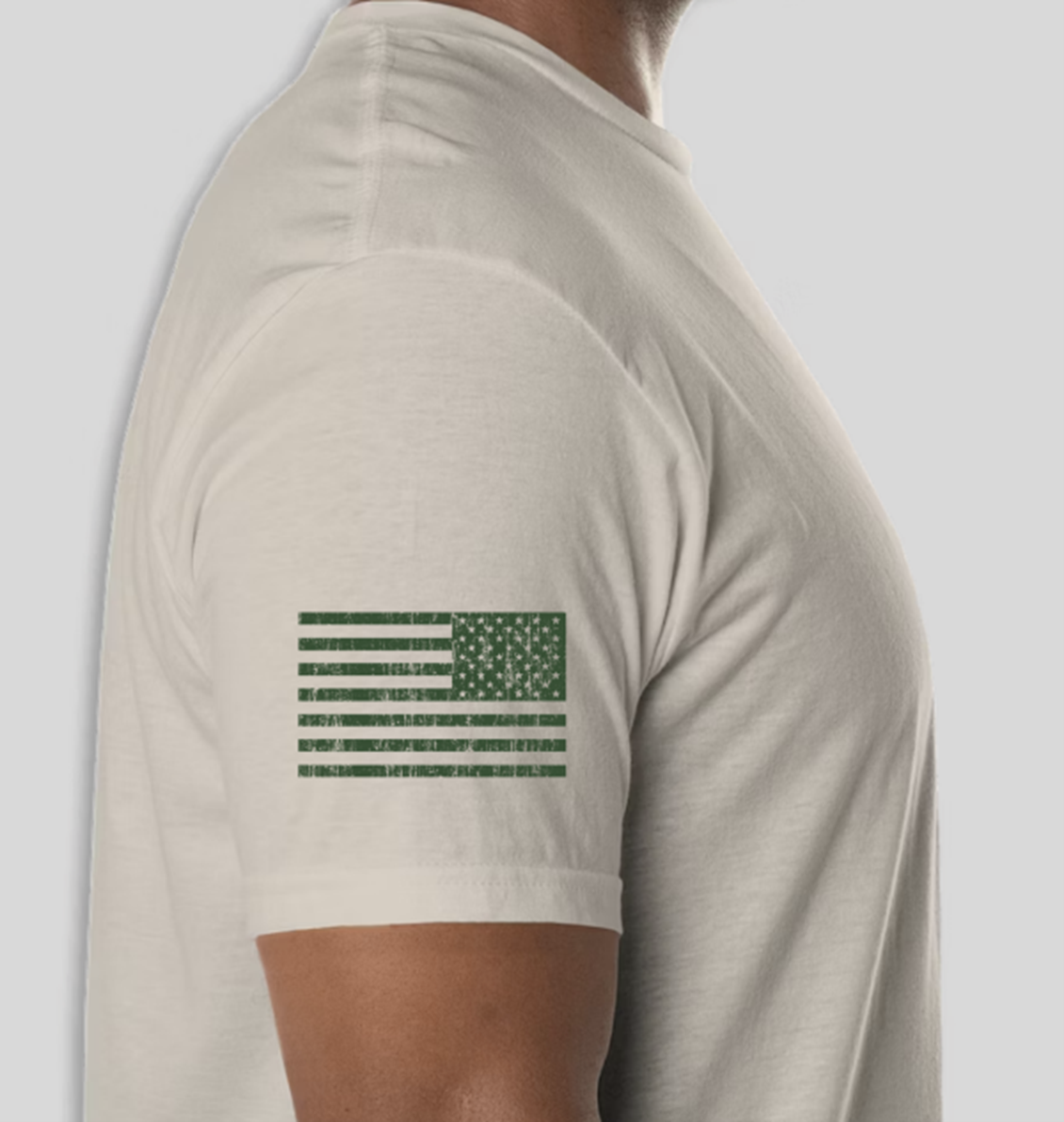 Ruff Veteran T-Shirt Tan/Green